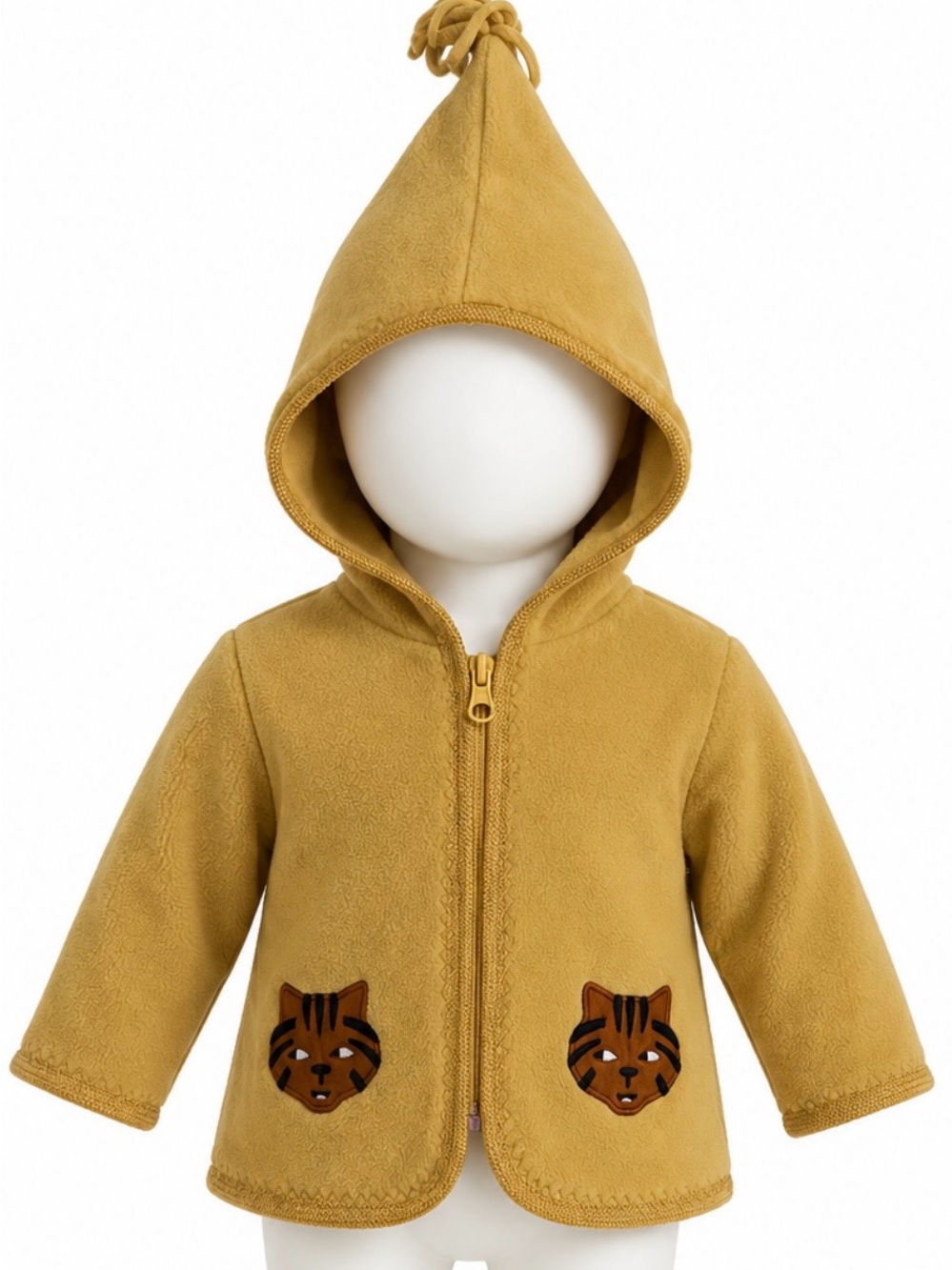 Hanna Andersson Gold Fleece Jacket Unisex size 0-3 Mo